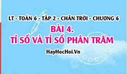 Tỉ số và tỉ số phần trăm của hai đại lượng? Toán 6 chân trời Tập 2 chương 6 Bài 4
